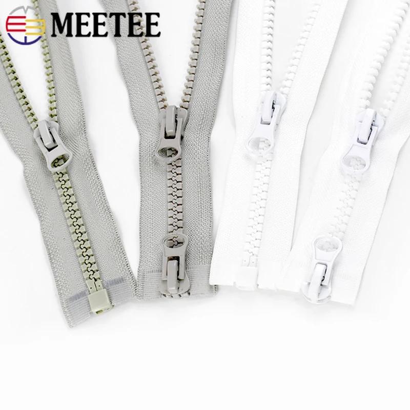 8# 60-500cm Harz Reißverschluss Doppel Schieber Reißverschlüsse Offenes Ende Langer Reißverschluss Zum Nähen Daunenjacke Zelt Bekleidung Reparaturset DIY Zubehör