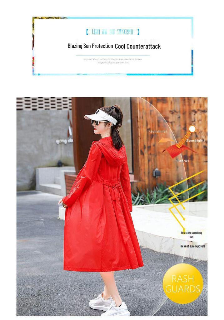 Women's 2026 Korean Style Summer Lightweight Windbreaker - Breathable, Sun-Protective Travel Jacket
