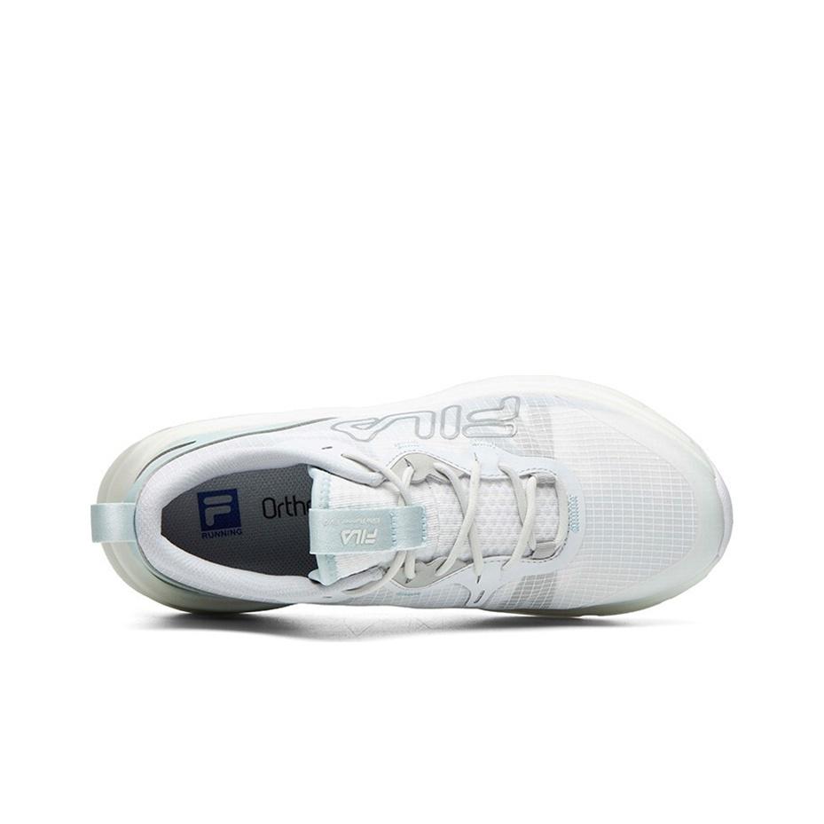 Fila Athletics Comfortable Versatile Fabric Synthetic Leather Low-Top Training Running Shoes Women Sneaker Gray White A12W112203FBB