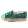 Excellent CHANEL Shoes COCO Mark Fabric Espadrilles Tweed Green Women 35 G29762 Used