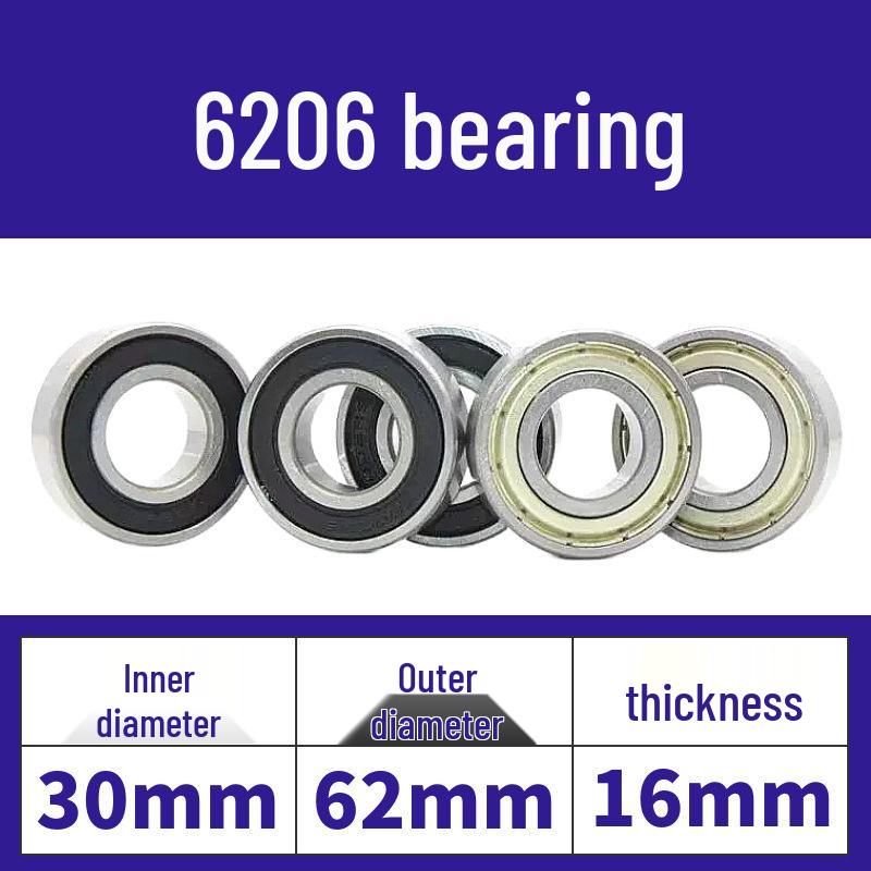 Luoyang Yüksek Kaliteli Dayanıklı Aşınmaya Dayanıklı Derin Kanallı Bilyalı Rulman 6200-6206 Serisi