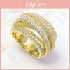 For Rings Cross Huitan Multi Women New Trendy Wedding Band Accessories Luxury Cubic Zirconia Fashion Female Jewelry Drop Ship