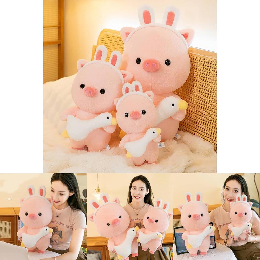 Adorable Large Plush Pig Toy With Headband Perfect Gift For Kids And Collectors
