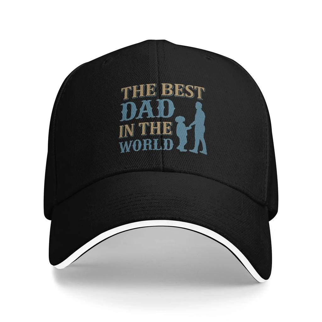 Fathers Day Casual Baseball Cap Summer The Best Dad In The World Trucker Hat Adjustable Snapback Cap Men Women Vintage Caps