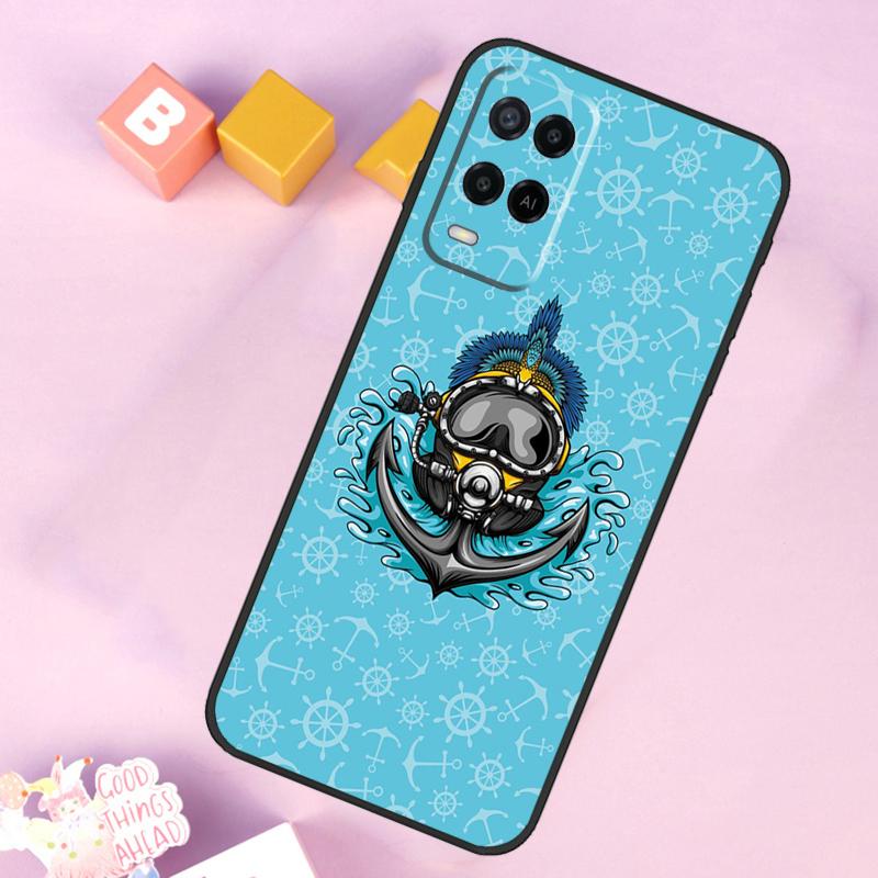 Scuba Diver Mask Diving Case For Oppo A60 A80 A40 A15 A16 A17 A57 A94 A74 A54 A76 A96 A18 A38 A58 A78 A98 A5 A6 Pro