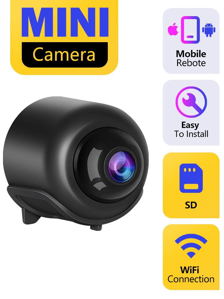 

X5 Mini Camera Wifi Camera Clear Night Vision Lightweight Portable Premium Cams Motion Detection Surveillance Camera Black