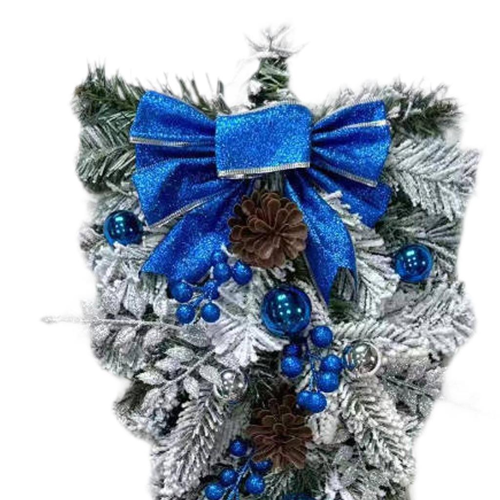Decorative Holiday Door Wreath Realistic Artificial Garland for Christmas Party Home Office Entryway Wall