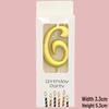 50 Gold Number Candle Cake Toppers, Individually Boxed for Kids' First Birthday