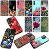 for Samsung Galaxy A55 A54 A25 A36 A17 A26 A35 A33 A34 A37 S20 S21 FE S10 Plus Case Floral Paisley Mandala Flower Texture Rose