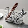 Stainless Steel Chopsticks Basket Chopsticks Tube Household Drainable Knife Fork Spoon Storage Box Kitchen Utensils Storage Rack
