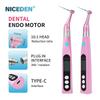 Niceden Thérapie radiculaire dentaire intelligente sans fil NICEDEN 16:1 contre-angle standard avec lampe Instrument endodontique Moteur Endo