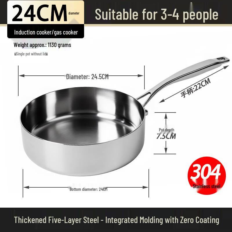 

Right-Angle Deep Non-stick Frying Pan