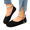 Women's Plus Size Fashion Strap Round Toe Casual Flats for Everyday Wear