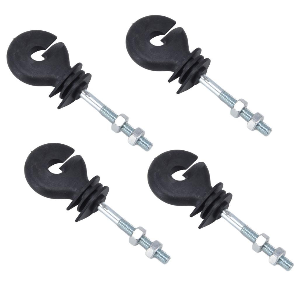 50 Stück M6 Gewinde Elektronischer Zaun Isoliernägel Elektrozaun Isolator Einschraubisolator