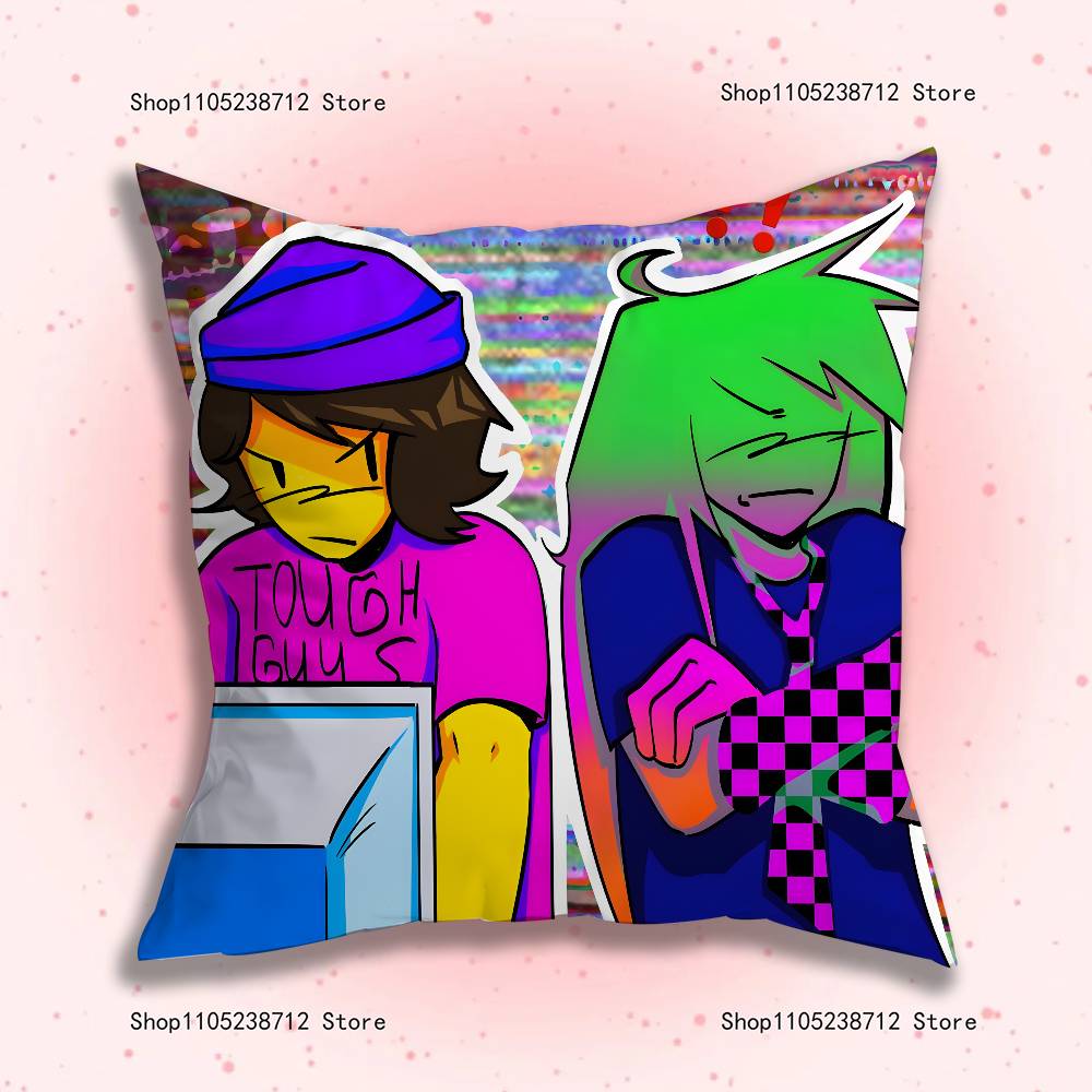 R-Regretevators I-Infected And L-Lampert Pillowcase Cushion Plush Cartoon Anime Kawaii Decoration Kids Birthday Cute Gifts