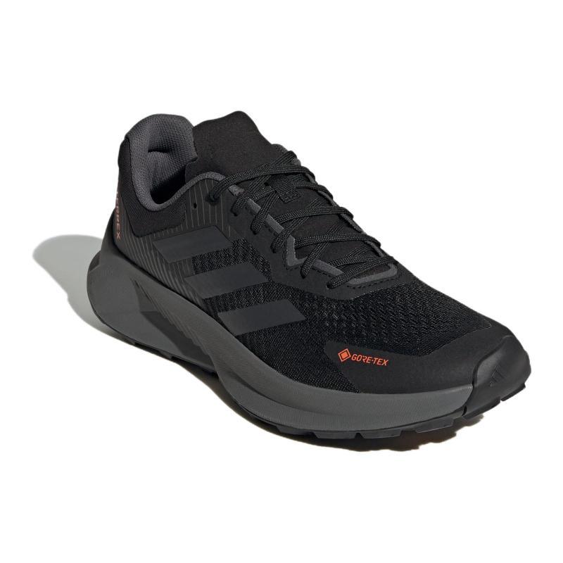 Adidas Terrex Soulstride Flow Gore Tex Core Black Grey Impact Orange Sneakers ID6714