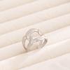 Geometric Stainless Steel Adjustable Ring - Colorfast Titanium Steel for Women