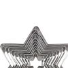 10 PCS Food-Grade Stainless Steel Star Theme Christmas Cookie Cutter Baking Gift