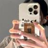 Trendy Coffee-Style Transparent iPhone Case: Drop-Proof, Soft Fit for iPhone 12-17, Compatible with Apple 15 Pro Max
