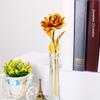 24k Gold Foil Plated Eternal Rose Flower for Romantic Valentine's Day Lover Wedding Mother's Day Gifts