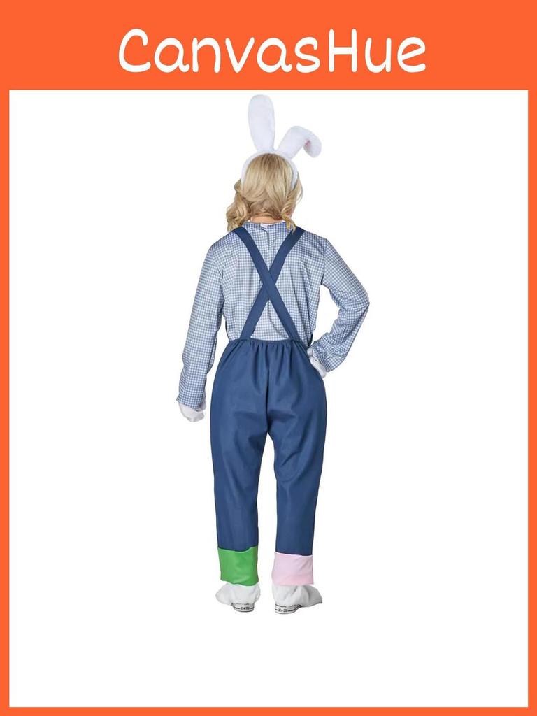 Easter Bunny Plush Animal Costume For Kids Cosplay Easter Party Dressup