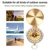 Camping Hiking Pocket Brass Golden Compass Portable Compass Navigation Outdoor