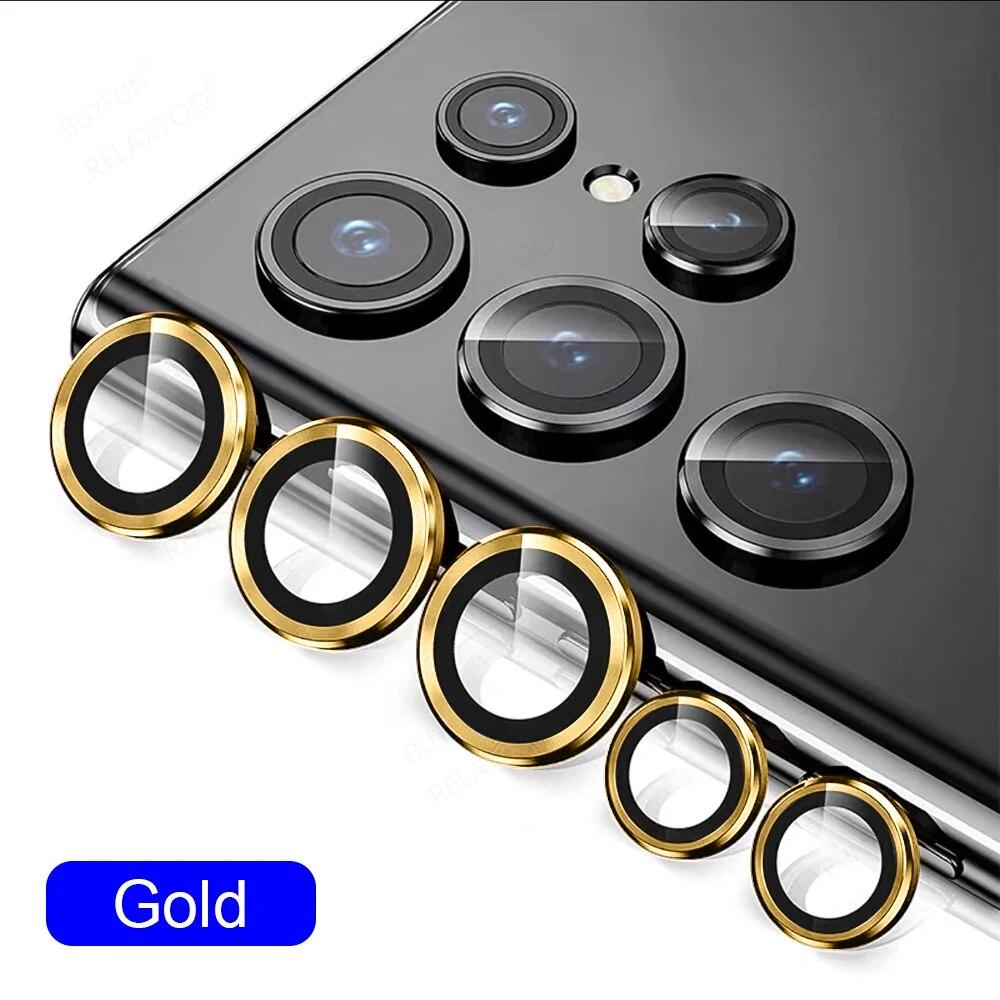 Zadný kovový ochranný krúžok na fotoaparát Zadná šošovka Tvrdené sklo Puzdro Kryt Pre Samsung Galaxy S24 Ultra Plus S24Ultra S24+ 5G 2024