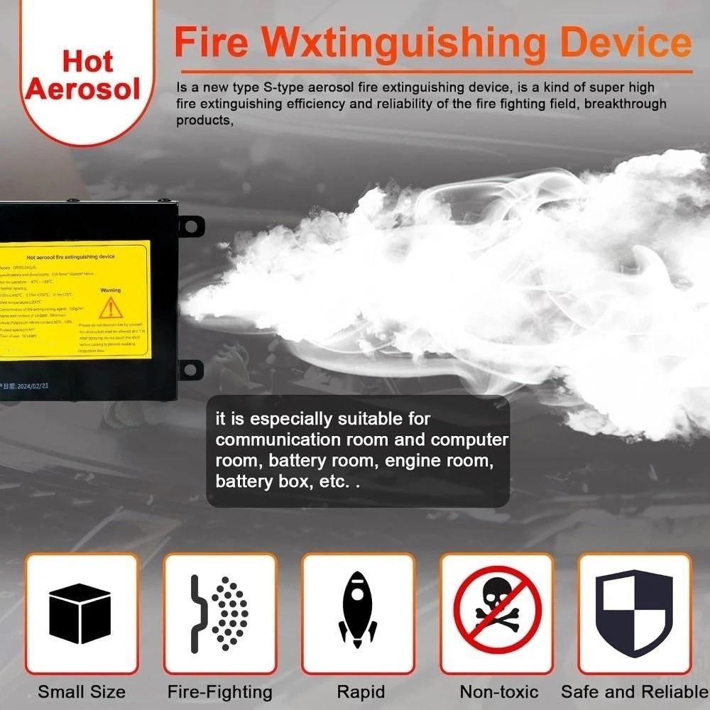 Selbstauslösendes Feuerlöschgerät Löschaufkleber Gerät Fahrzeugstromkreise