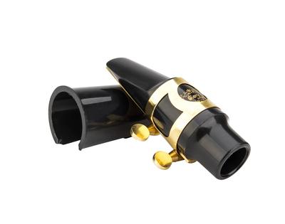 GLORY Ligature and Glory Mouthpiece Kit for Alto 1 Reed and Plastic Gold Saxophone, Cap,