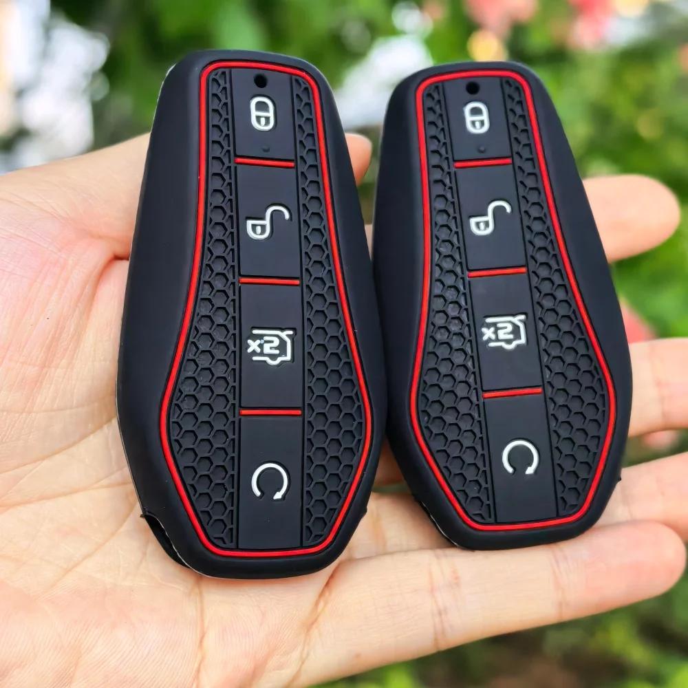 Silicone Car Remote Key Cover Holder Chain Key Case for BYD Atto 3 Han EV Dolphin Song PRO Max Tang DM Yuan Dolphin E2 Qin PLUS