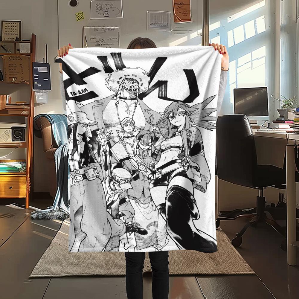 

1Pc Gachiakuta Anime Print Flannel Blanket, High quality Comfortable for All Seasons, Home Decor, Warmth and Comfort, Perfect for Christmas Gifts 47 80cm x 120cm