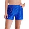 Girls Sequined Dance Shorts Elastic Waist Shiny Sequins Jazz Performance Cheerleading Competition Bottom