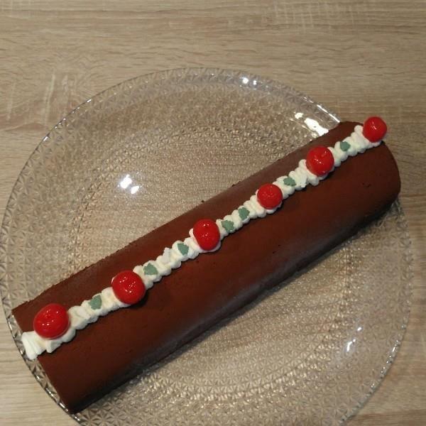 Moule à bûche - inox - silicone - compatible congélateur - compatible lave-vaisselle - gris