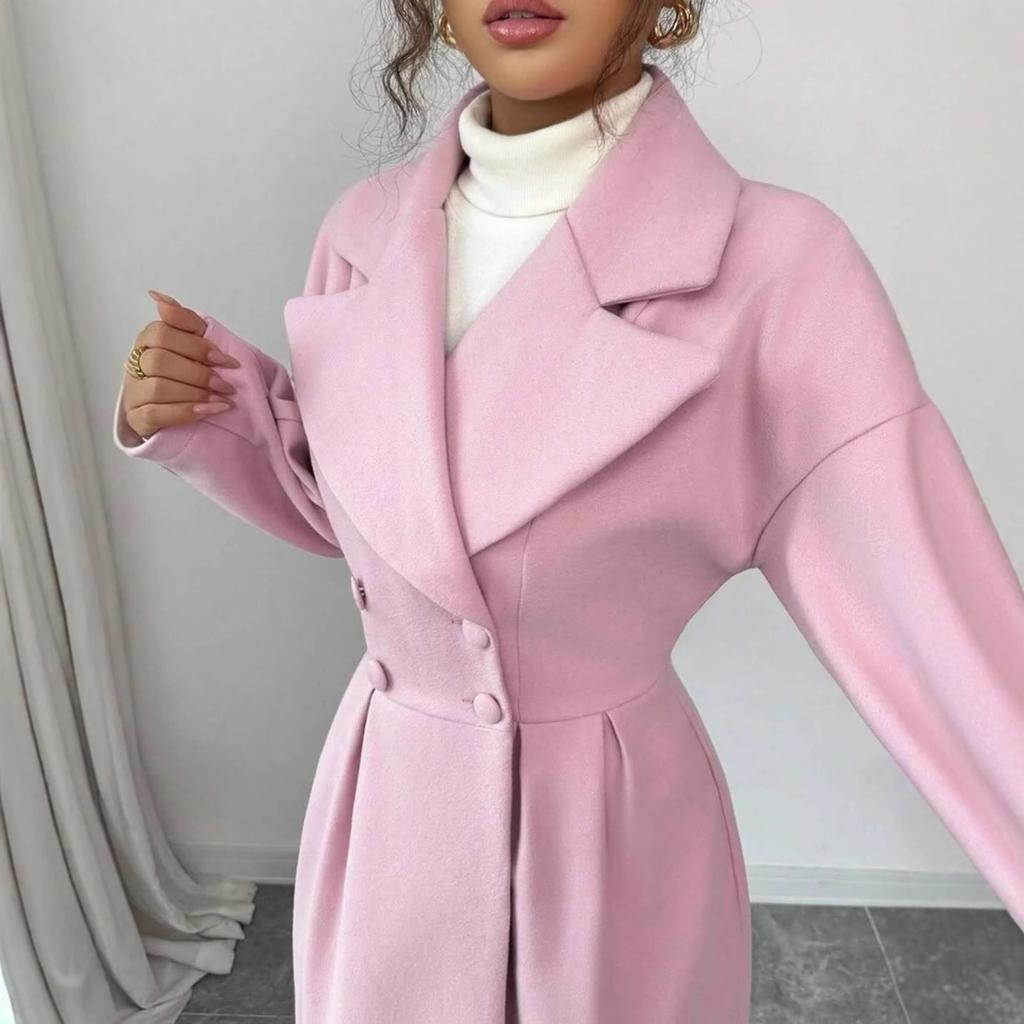 2025 Cross-border European and American Autumn New Cardigan Temperament Trench Coat Long Waist Fairy Hip Wrap Fashion Women's Clothing