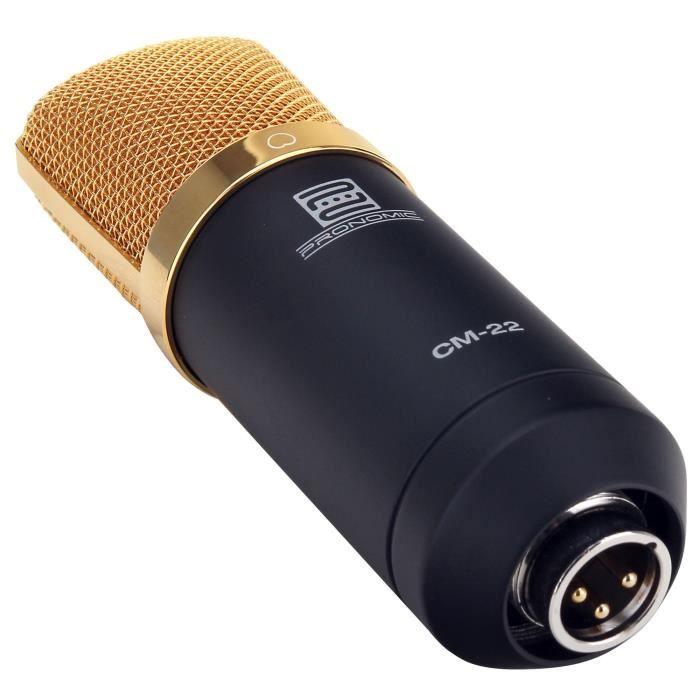 Pronomic CM-22 Großmembranmikrofon SET anti…