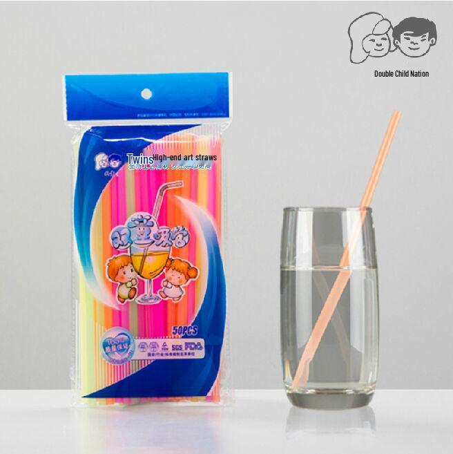 Cross-Border Hot-Selling Disposable Spoon-Straw for Smoothies