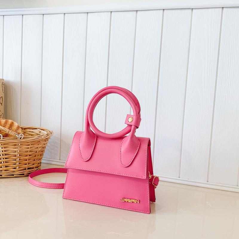 Foreign style small bag 2025 new Mori sweet girl candy color hand bag trendy versatile messenger small square bag