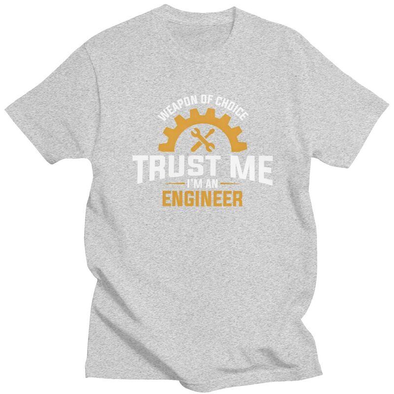 Custom Trendy Trust Me Im An Engineer T Shirt Men Short Sleeves 100 Cotton Tshirt Leisure Tee Tops Streetwear Tshirt