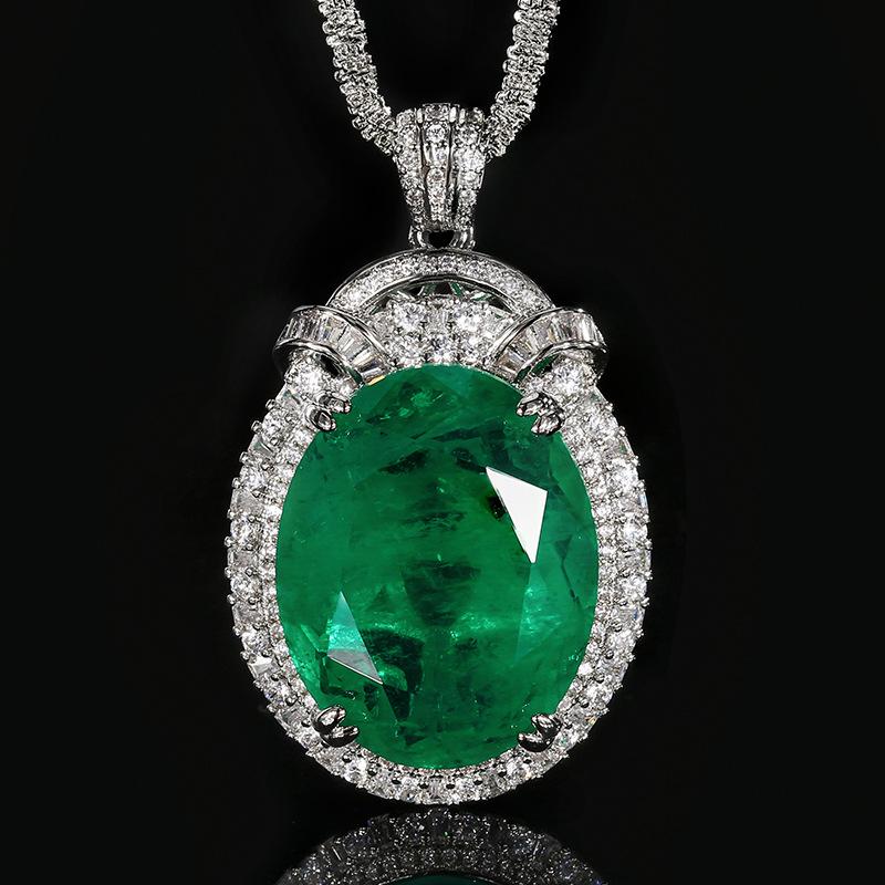 

Jewelry Pendants Necklaces Accessories Colorful Treasures Paraiba Morgan Powder Pigeon Egg Women s Fashion Retro Light Luxury