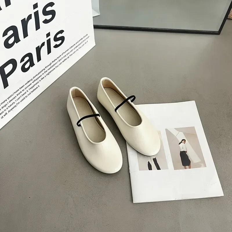 

Дизайнерские женские туфли на плоской подошве, модные женские балетки с неглубокой подошвой, женские повседневные балетки для отдыха на открытом воздухе 35 бежевый