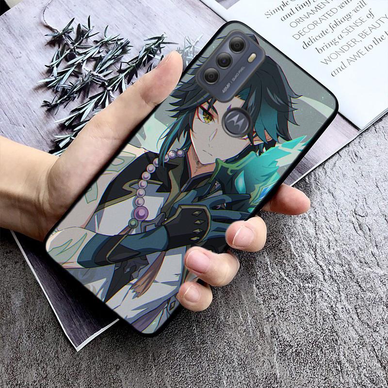 Xiao Genshin Impact Handyhülle für Motorola E7 Plus E32 E20 E40 Edge 20 Lite G22 G52 G20 G30 G100 G60 G50 G10 G Pure G Stylus