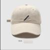 Hole Embroidery Baseball Cap Embroidered Sun Hat Simple Letter Baseball Hat  Girl