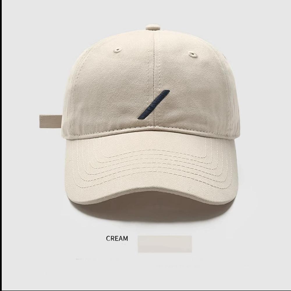 Hole Embroidery Baseball Cap Embroidered Sun Hat Simple Letter Baseball Hat  Girl