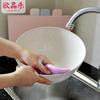 Kitchen Multi-Functional Silicone Brush, Hanging Hole Round Silicone Dishwashing Brush, Decontamination Non-Oil Pan And Bowl Cleaning Brush