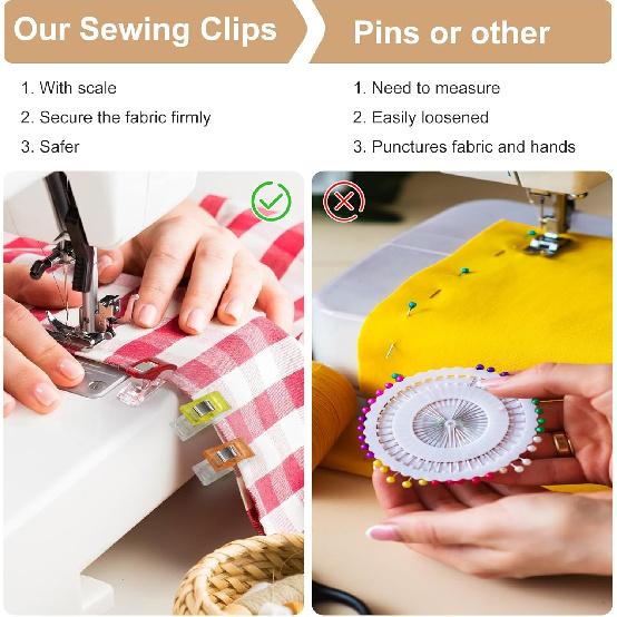 20/50PCS Multipurpose Sewing Clips Colorful Clips Plastic Craft Crocheting Knitting Safety Clips Assorted Color Binding Clips Paper