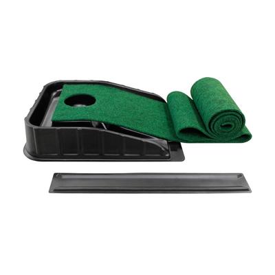 Golf Puttingmatte Golf Putting Übungsloch Putting Trainingsgerät mit automatischer Rückholfunktion für Indoor Outdoor
