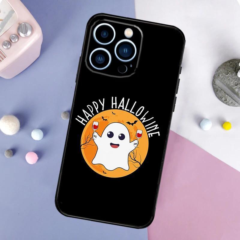 iPhone16 Mobile Phone Case Ghost, Cute, Scary Mobile Phone Case, Painted Anti-drop for Anti-drop Mobile Phone