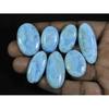 16X24-21X32MM Natural Larimar Pectolite Oval Cabochon Loose Gemstone 7Pcs C-44