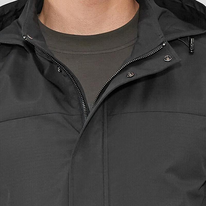 YOUNGOR Men's Polyester Grid Pattern Jacket