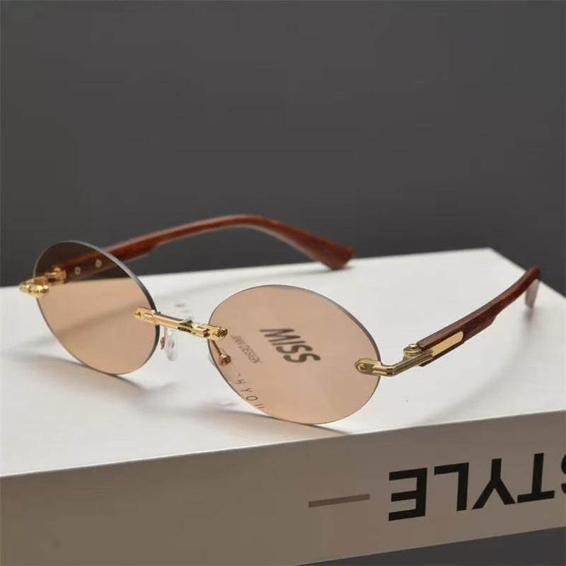 Sexy Small Frame Rimless Punk Sunglasses Women Luxury Brand Sun Glasses For Lady Frameless Eyewear Uv400 Glasses